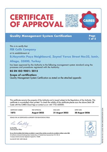 CARES SERİFİKA 1873